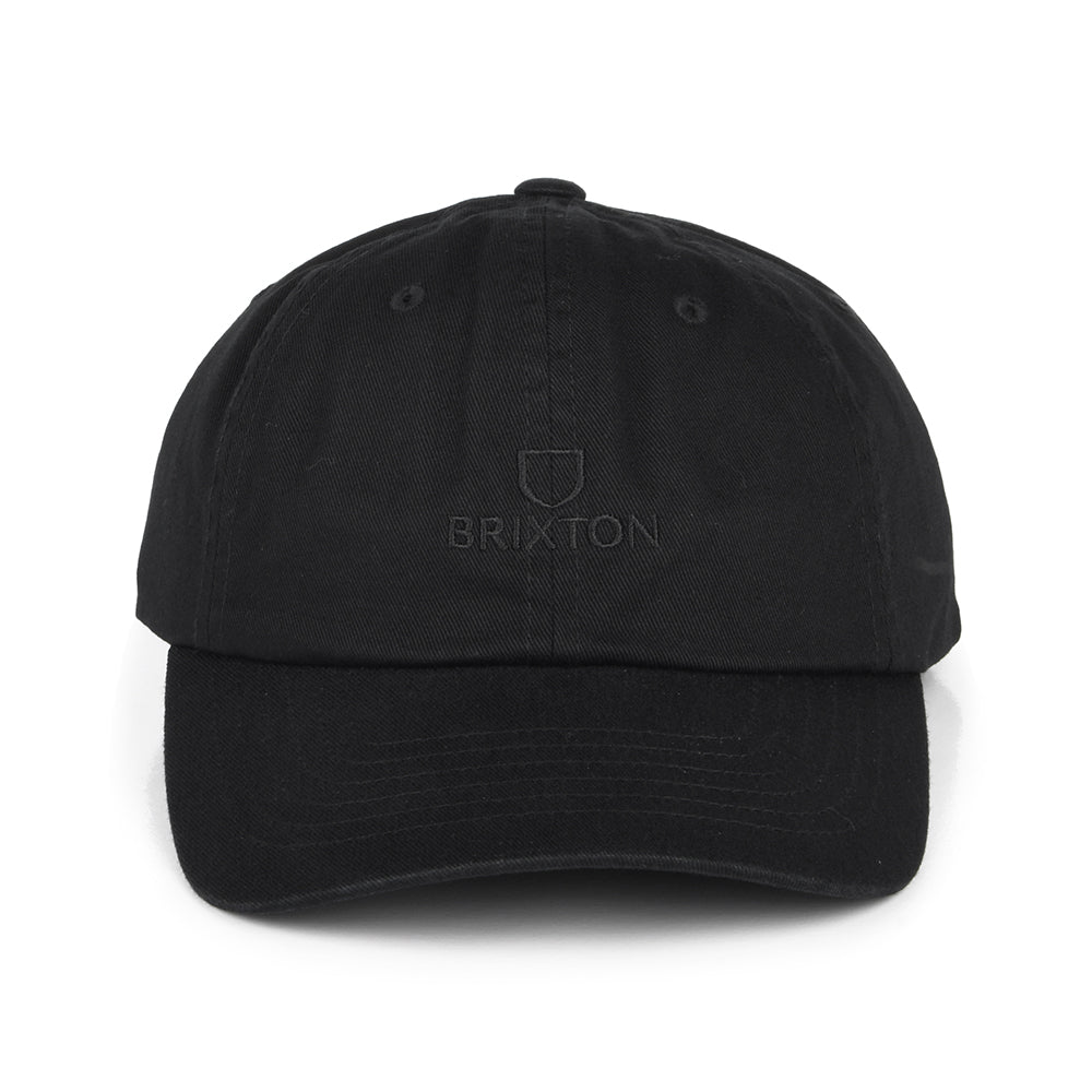 Brixton Alpha LP Baseball Cap aus Baumwolle - Verwaschenes Schwarz