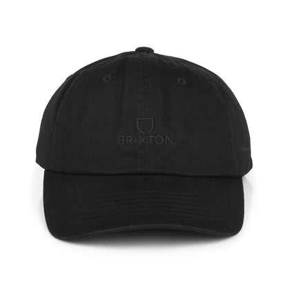 Brixton Alpha LP Baseball Cap aus Baumwolle - Verwaschenes Schwarz