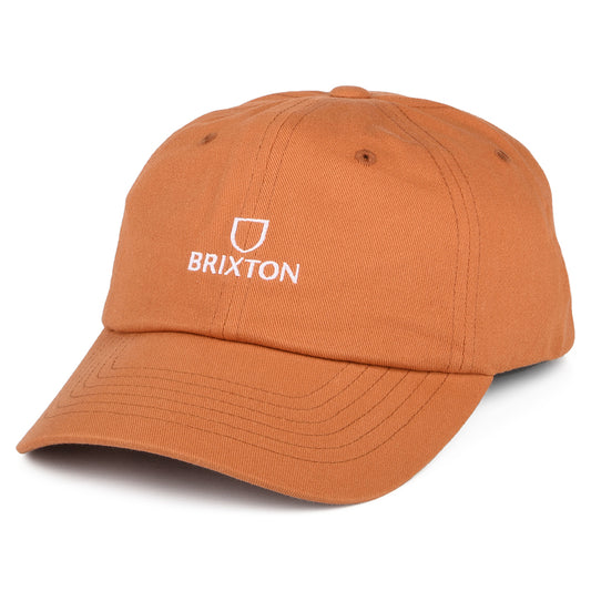 Brixton Alpha LP Baseball Cap aus Baumwolle - Verwaschenes Orange