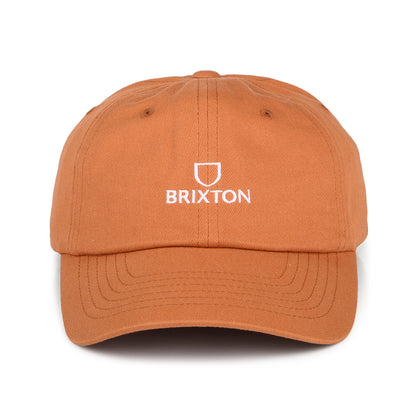 Brixton Alpha LP Baseball Cap aus Baumwolle - Verwaschenes Orange