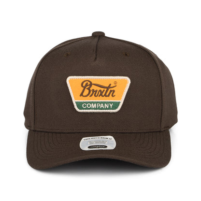 Brixton Linwood C NetPlus MP Snapback Cap - Dunkelbraun