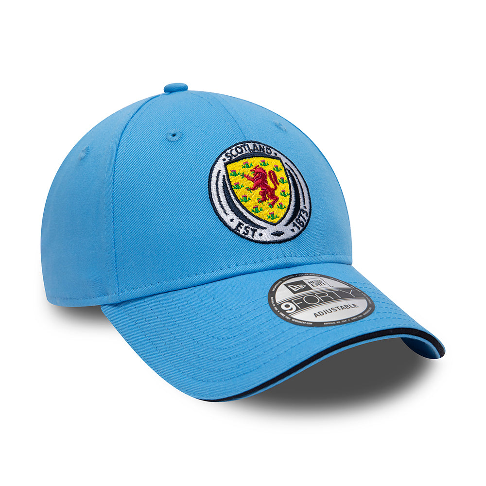 New Era 9FORTY Scottish Football Association Baseball Cap - Seasonal - Hellblau