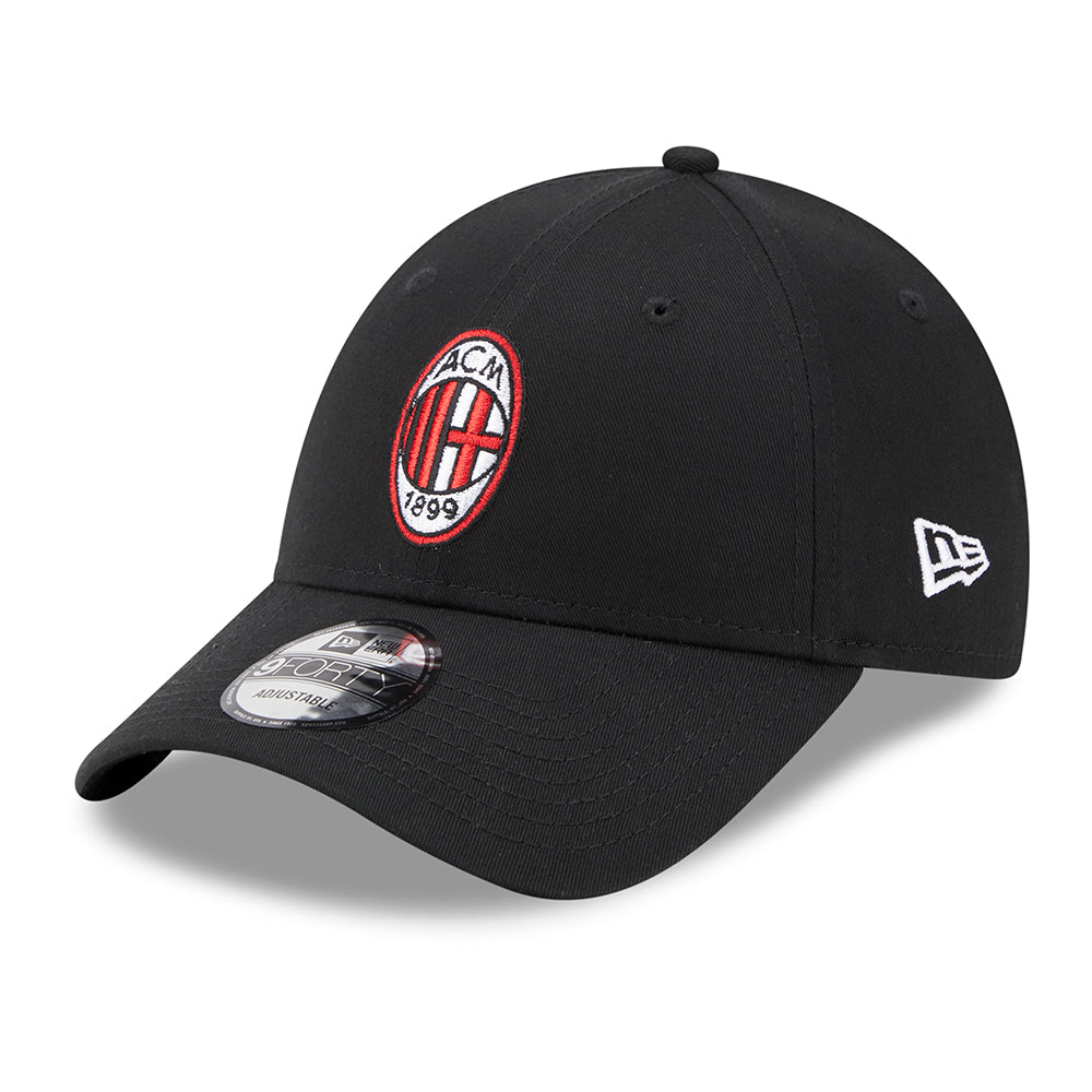 New Era 9FORTY AC Milan Baseball Cap - Core - Schwarz