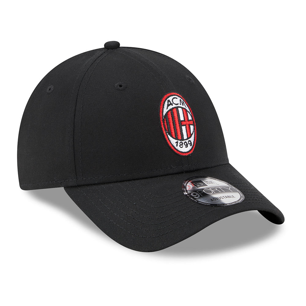 New Era 9FORTY AC Milan Baseball Cap - Core - Schwarz