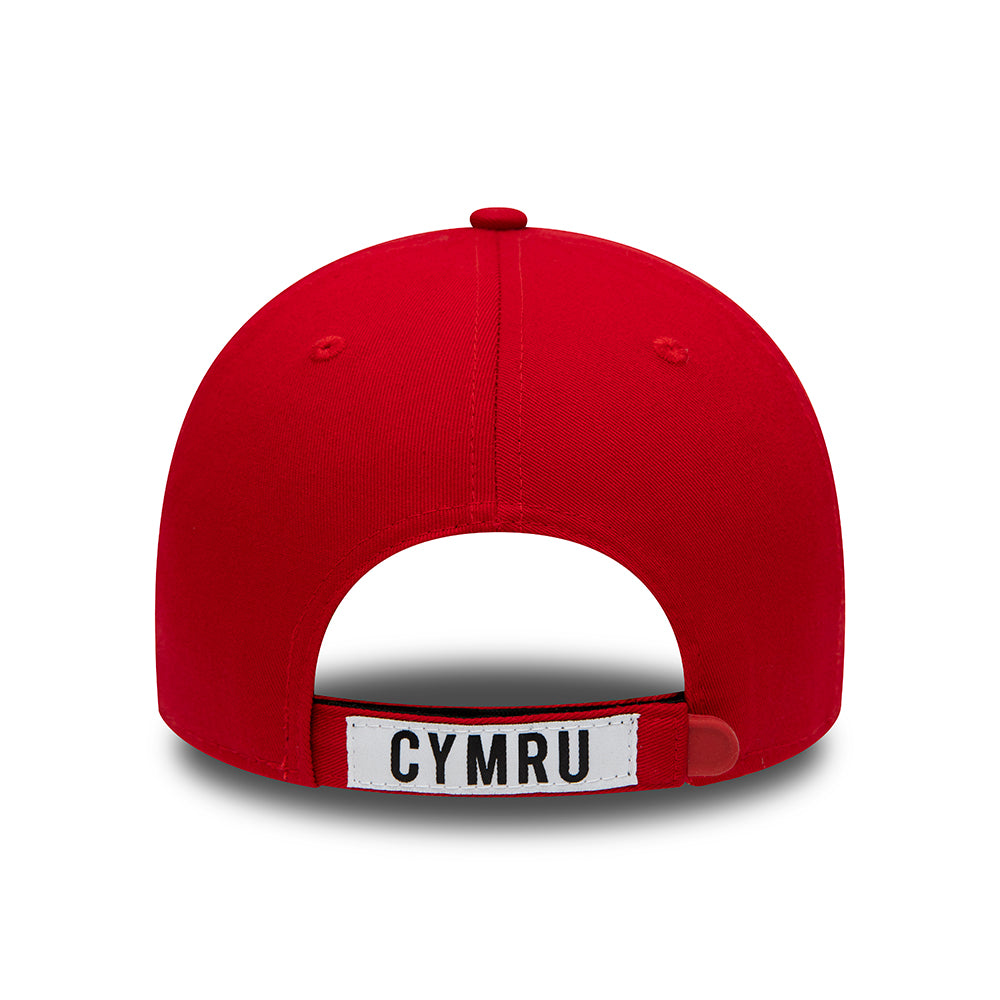 New Era 9FORTY Football Association of Wales Baseball Cap - Core - Scharlachrot-Grün