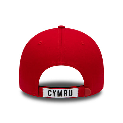 New Era 9FORTY Football Association of Wales Baseball Cap - Core - Scharlachrot-Grün