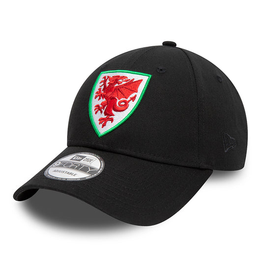 New Era 9FORTY Football Association of Wales Baseball Cap - Core - Schwarz