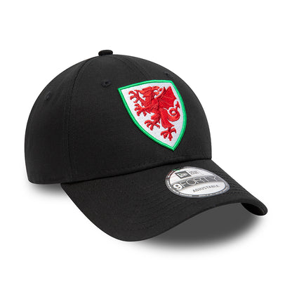 New Era 9FORTY Football Association of Wales Baseball Cap - Core - Schwarz
