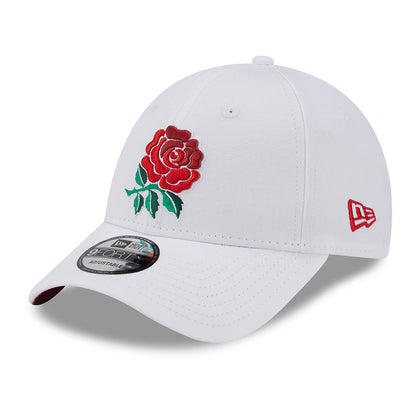New Era 9FORTY Rugby Football Union Baseball Cap - Core - Weiß-Scharlachrot