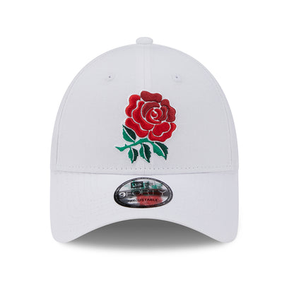 New Era 9FORTY Rugby Football Union Baseball Cap - Core - Weiß-Scharlachrot
