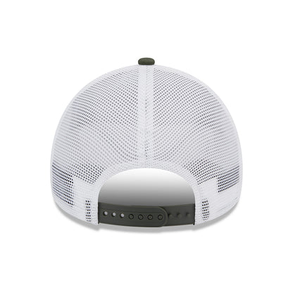 New Era A-Frame Manchester United FC Trucker Cap - Seasonal - Olivgrün-Weiß