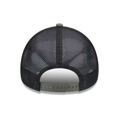 New Era A-Frame Chelsea FC Trucker Cap - Seasonal Lion Crest - Olivgrün-Schwarz