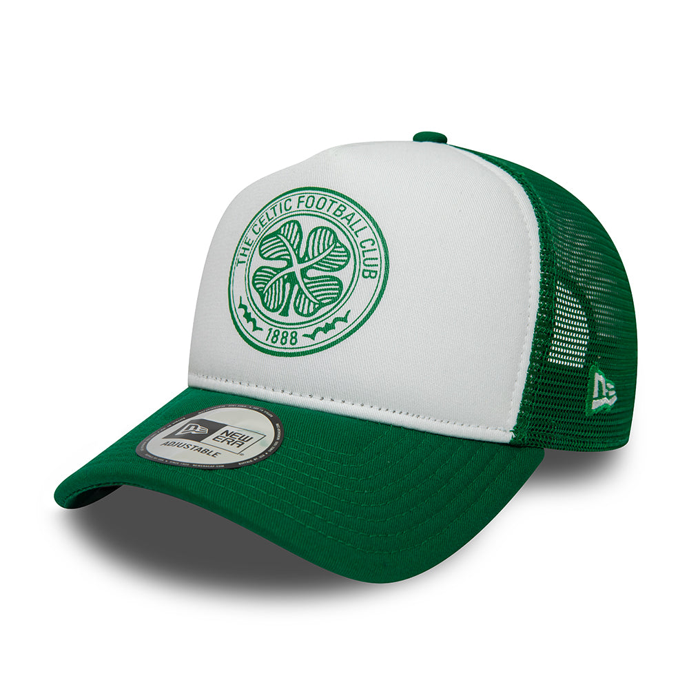 New Era A-Frame Celtic FC Trucker Cap - Core - Grün-Weiß
