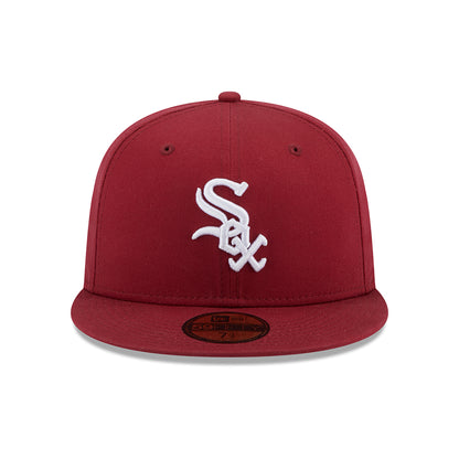 New Era 59FIFTY Chicago White Sox Baseball Cap - MLB League Essential II - Kardinalrot-Weiß