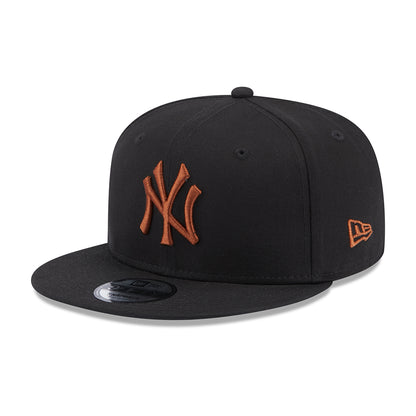 New Era 9FIFTY New York Yankees Snapback Cap - MLB League Essential - Schwarz-Toffee