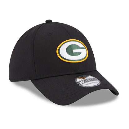 New Era 39THIRTY Green Bay Packers Baseball Cap - NFL Comfort - Schwarz