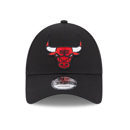 New Era 9FORTY Chicago Bulls Baseball Cap - NBA Team Side Patch - Schwarz
