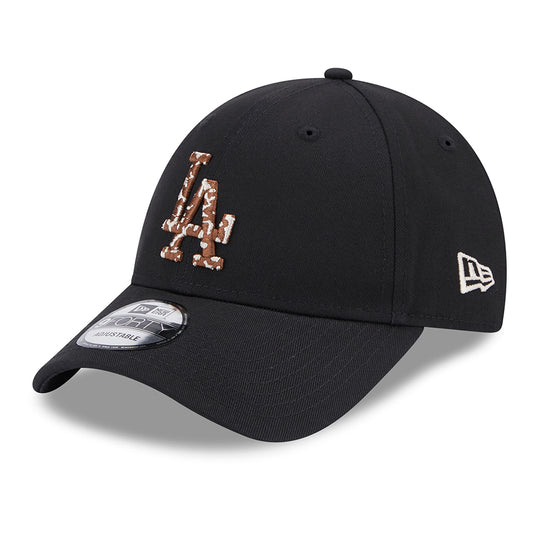 New Era 9FORTY L.A. Dodgers Baseball Cap - MLB Seasonal Infill Giraffe - Schwarz