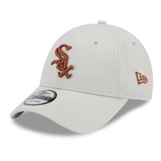 New Era 9FORTY Chicago White Sox Baseball Cap - MLB League Essential II - Steingrau-Toffee