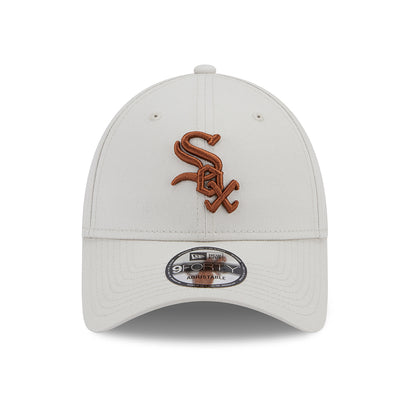 New Era 9FORTY Chicago White Sox Baseball Cap - MLB League Essential II - Steingrau-Toffee