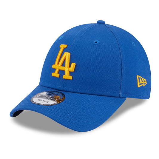 New Era 9FORTY L.A. Dodgers Baseball Cap - MLB League Essential - Azurblau-Gelb