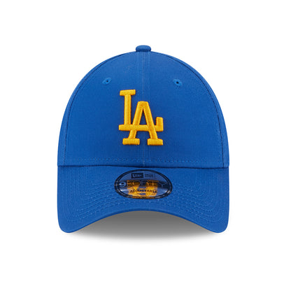 New Era 9FORTY L.A. Dodgers Baseball Cap - MLB League Essential - Azurblau-Gelb