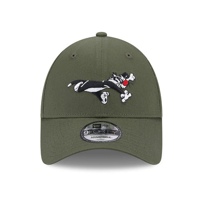 New Era 9FORTY Sylvester Baseball Cap - Looney Tunes - Olivgrün