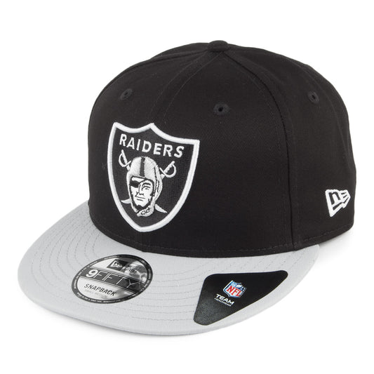 New Era 9FIFTY Oakland Raiders Snapback Cap - Super Snap - Schwarz-Grau