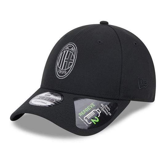 New Era 9FORTY AC Milan Baseball Cap - Repreve - Schwarz
