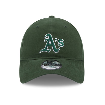 New Era 9TWENTY Oakland Athletics Baseball Cap - MLB Team Script - Dunkelgrün