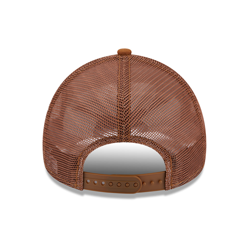 New Era A-Frame L.A. Dodgers Trucker Cap - MLB League Essential II - Toffee-Weiß