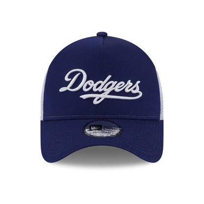 New Era A-Frame L.A. Dodgers Trucker Cap - MLB Team Script - Dunkelblau-Weiß