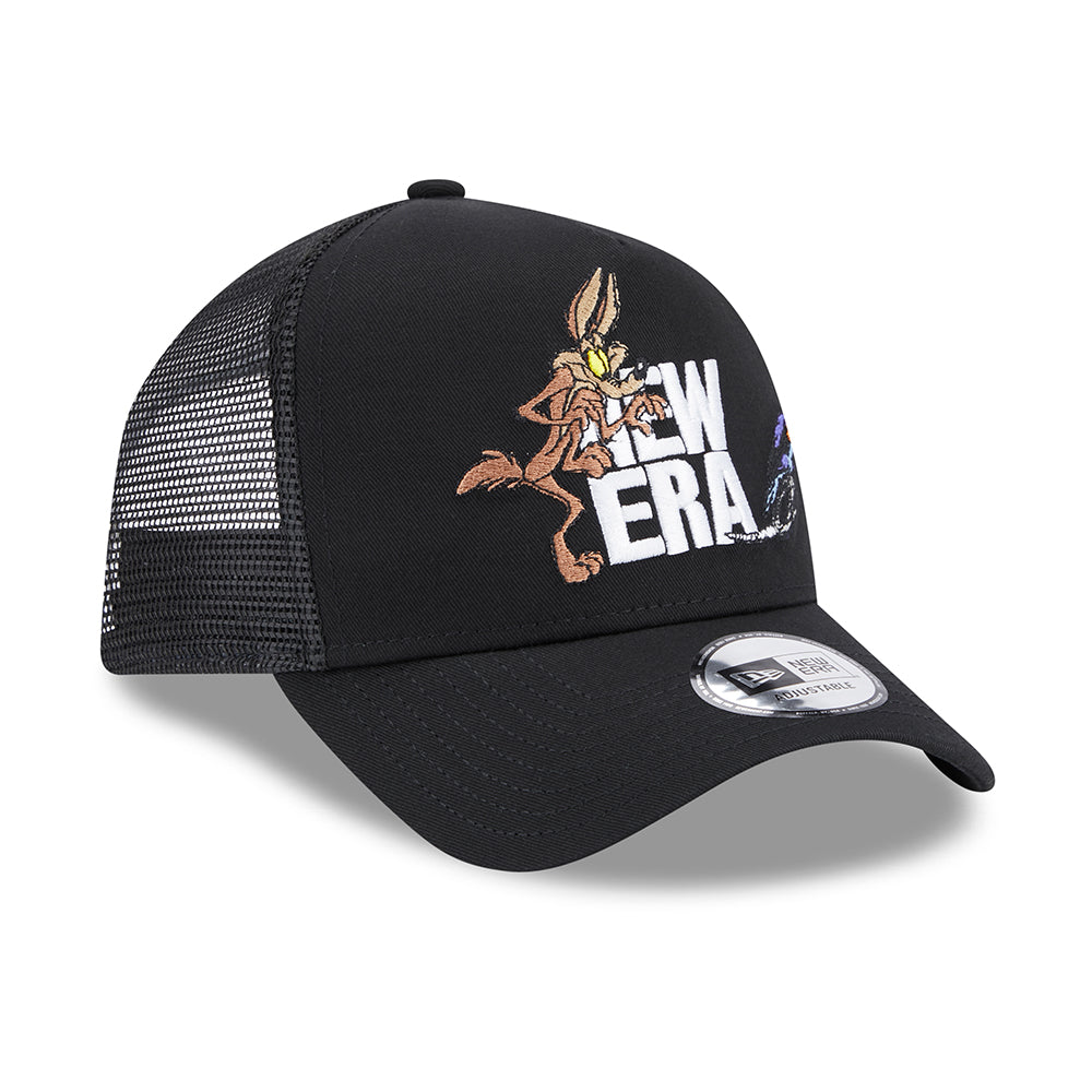 New Era A-Frame Wile E. Coyote & the Road Runner Trucker Cap Looney Tunes - Schwarz