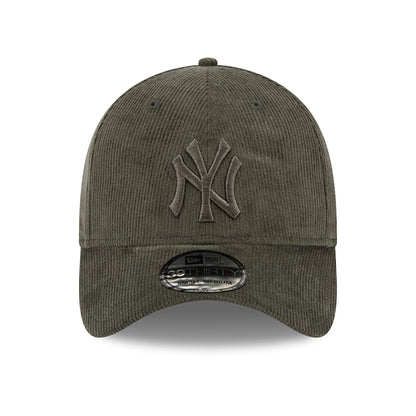 New Era 39THIRTY New York Yankees Baseball Cap MLB Cord - Olivgrün auf Olivgrün