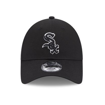 New Era 9FORTY Chicago White Sox Baseball Cap - MLB Team Outline - Schwarz-Weiß