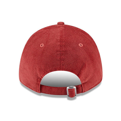 New Era 9FORTY Eagle Baseball Cap - NE Cord - Verwaschenes Rot