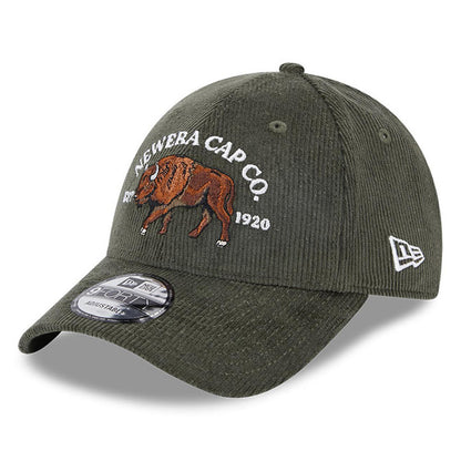 New Era 9FORTY Buffalo Baseball Cap - NE Cord - Olivgrün