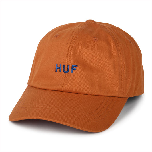 HUF Original Logo Baseball Cap mit gebogenem Visier aus Baumwolle - Orange