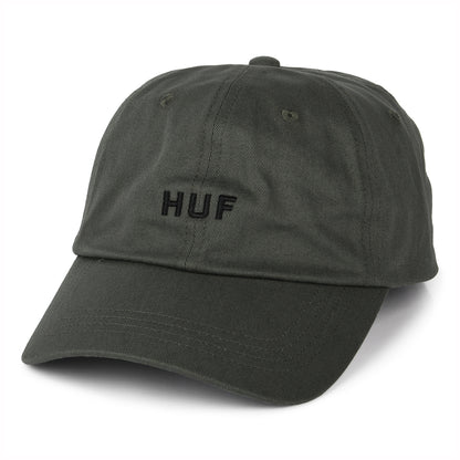 HUF Original Logo Baseball Cap mit gebogenem Visier aus Baumwolle - Olivgrün