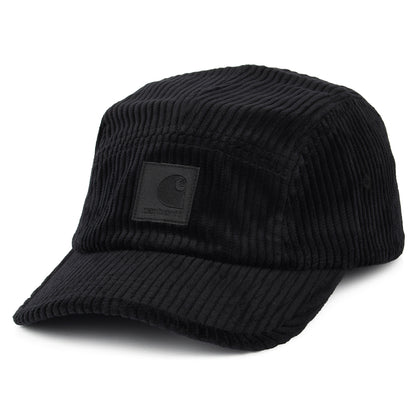 Carhartt WIP Erie Jumbo Cord 5 Paneelen Cap - Schwarz
