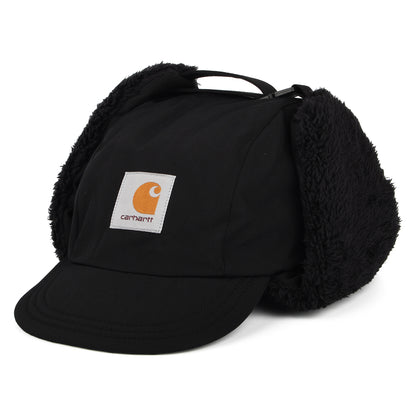 Carhartt WIP Alberta Baseball Cap mit Ohrenklappen - Schwarz