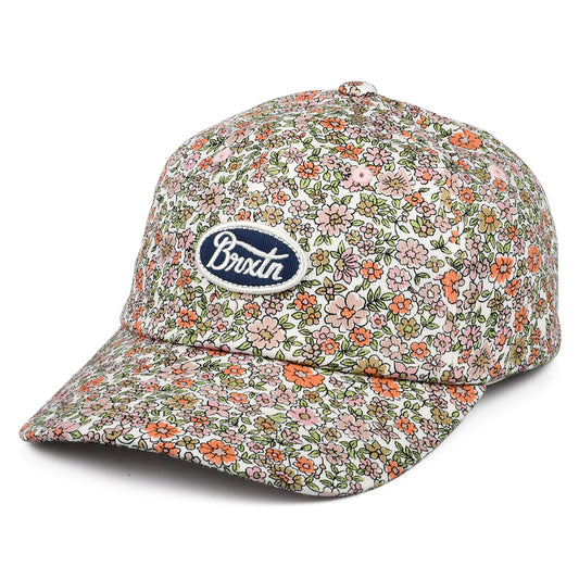 Brixton Parsons LP Baseball Cap Floral - Weiß-Multi