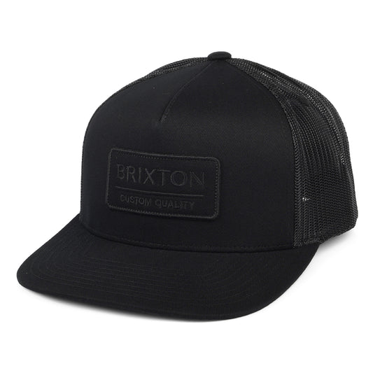 Brixton Palmer Proper MP Trucker Cap - Schwarz auf Schwarz