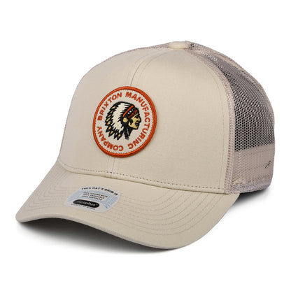 Brixton Rival Stamp NetPlus MP II Trucker Cap - Creme