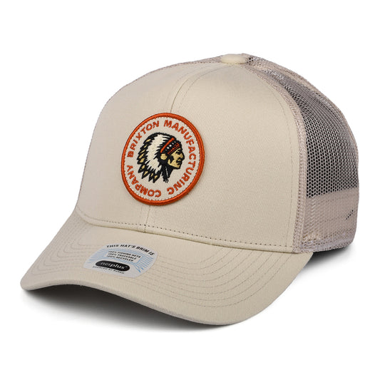 Brixton Rival Stamp NetPlus MP II Trucker Cap - Creme