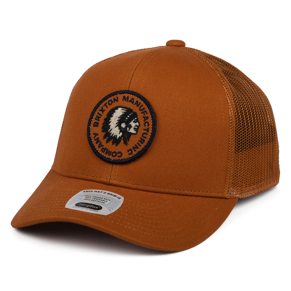 Brixton Rival Stamp NetPlus MP II Trucker Cap - Verbranntes Orange
