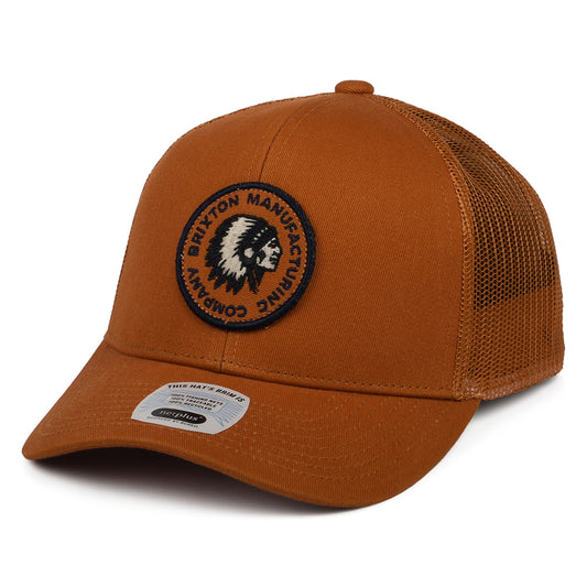 Brixton Rival Stamp NetPlus MP II Trucker Cap - Verbranntes Orange