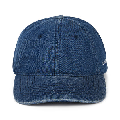 Levi's Essential Denim Baseball Cap mit leerem Etikett - Blau
