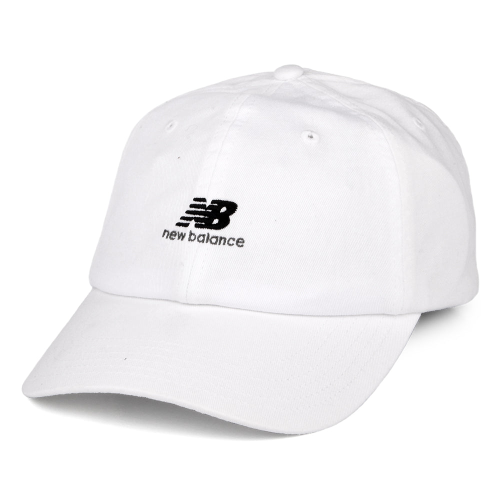 New Balance NB Seasonal Classic Baseball Cap aus gewaschener Baumwolle - Weiß