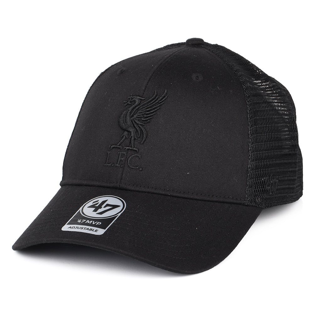 47 Brand Liverpool FC Trucker Cap - Branson MVP - Schwarz auf Schwarz